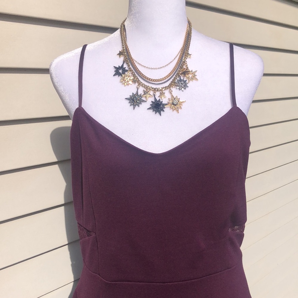 Burgundy Ponte Knit Sheath by Express - Picture 5 of 15